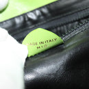 CELINE Shoulder Bag Leather Green Gold Auth yk18448-21