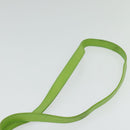 CELINE Shoulder Bag Leather Green Gold Auth yk18448-8