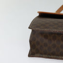 CELINE Macadam Canvas Hand Bag PVC Leather 2way Brown Gold Auth yk18454-15