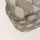 Miu Miu Shoulder Bag Leather 2way Gray Gold Auth yk18463-14