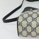 GUCCI GG Supreme Sherry Line Shoulder Bag PVC Navy Gold 001 56 6472 Auth yk18475-9