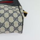 GUCCI GG Supreme Sherry Line Shoulder Bag PVC Navy Gold 001 56 6472 Auth yk18475-14