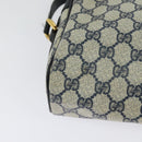 GUCCI GG Supreme Sherry Line Shoulder Bag PVC Navy Gold 001 56 6472 Auth yk18475-15