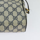 GUCCI GG Supreme Sherry Line Shoulder Bag PVC Navy Gold 001 56 6472 Auth yk18475-16