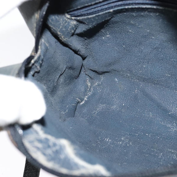 GUCCI GG Supreme Sherry Line Shoulder Bag PVC Navy Gold 001 56 6472 Auth yk18475