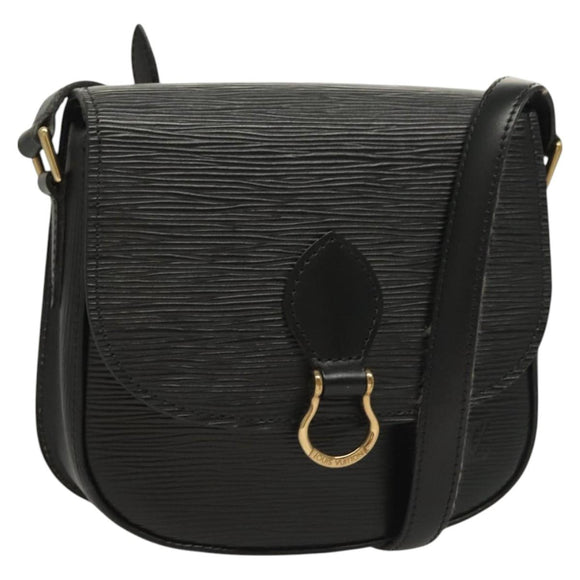 LOUIS VUITTON Epi Mini Saint Cloud Shoulder Bag Black M52212 LV Auth yk18480