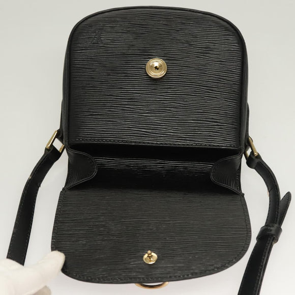 LOUIS VUITTON Epi Mini Saint Cloud Shoulder Bag Black M52212 LV Auth yk18480