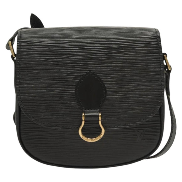 LOUIS VUITTON Epi Mini Saint Cloud Shoulder Bag Black M52212 LV Auth yk18480