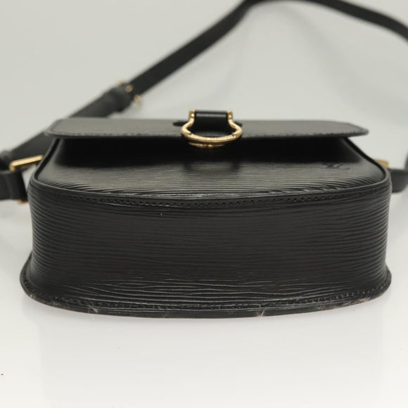LOUIS VUITTON Epi Mini Saint Cloud Shoulder Bag Black M52212 LV Auth yk18480