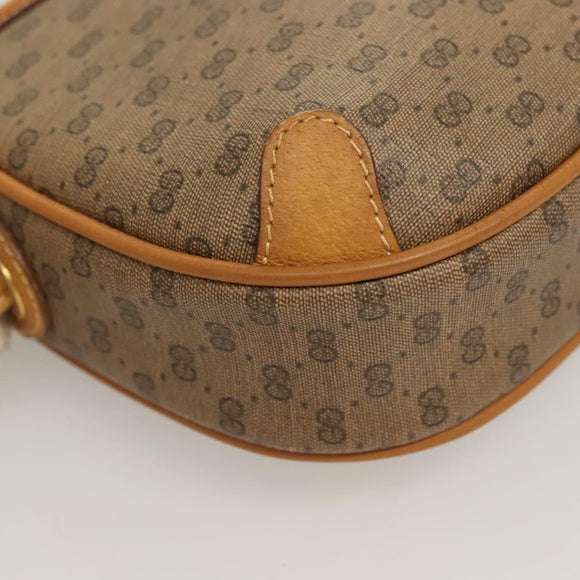 GUCCI GG Supreme Web Sherry Line Bag PVC Beige Gold 164 02 066 Auth yk18484