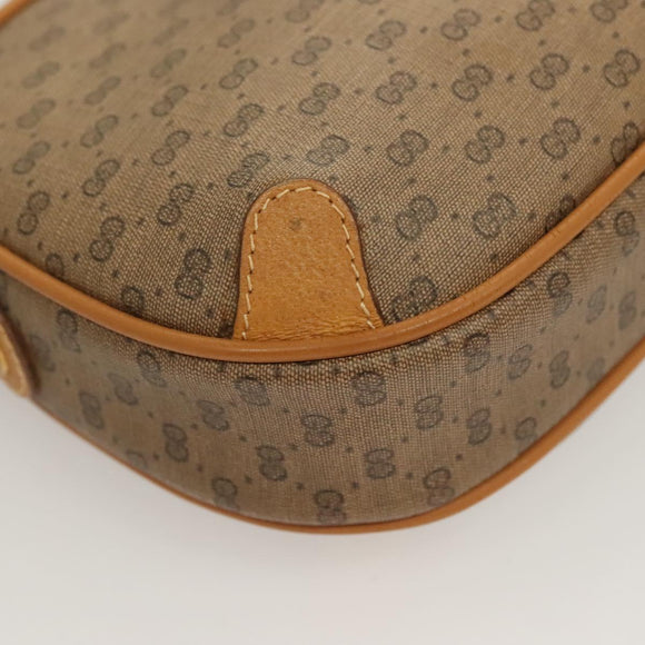 GUCCI GG Supreme Web Sherry Line Bag PVC Beige Gold 164 02 066 Auth yk18484