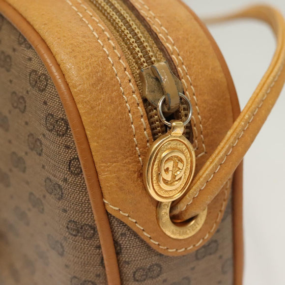 GUCCI GG Supreme Web Sherry Line Bag PVC Beige Gold 164 02 066 Auth yk18484