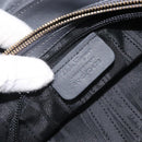 Salvatore Ferragamo Gancini Chain Shoulder Bag Leather Gray Gold Auth yk18490-12