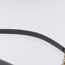 Salvatore Ferragamo Gancini Chain Shoulder Bag Leather Gray Gold Auth yk18490-8