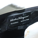 Salvatore Ferragamo Shoulder Bag Leather White Silver Auth yk18499-11
