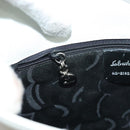 Salvatore Ferragamo Shoulder Bag Leather White Silver Auth yk18499-20