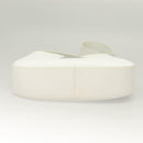 Salvatore Ferragamo Shoulder Bag Leather White Silver Auth yk18499-5