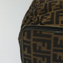 FENDI Zucca Canvas Tote Bag Black Brown Auth yk18506-9