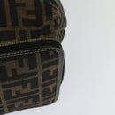 FENDI Zucca Canvas Tote Bag Black Brown Auth yk18506-16
