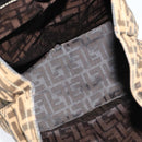 FENDI Zucca Canvas Tote Bag Black Brown Auth yk18506-11