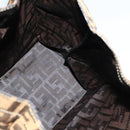 FENDI Zucca Canvas Tote Bag Black Brown Auth yk18506-17