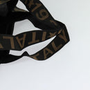 FENDI Zucca Canvas Tote Bag Black Brown Auth yk18506-7