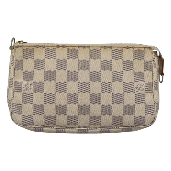 LOUIS VUITTON Damier Azur Pochette Accessoires Pouch N51986 LV Auth yk18508