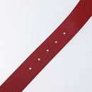 GUCCI Interlocking Guccissima GG Canvas Belt 35.4"" Red 370543 Auth yk18513-10