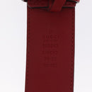 GUCCI Interlocking Guccissima GG Canvas Belt 35.4"" Red 370543 Auth yk18513-11