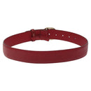 GUCCI Interlocking Guccissima GG Canvas Belt 35.4"" Red 370543 Auth yk18513-3