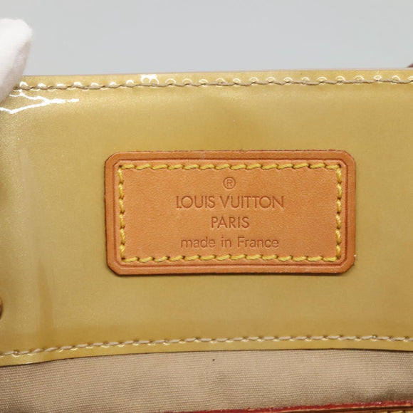 LOUIS VUITTON Monogram Vernis Reade MM Hand Bag Beige M91141 LV Auth yk18515