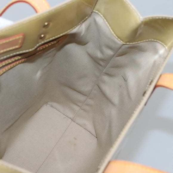 LOUIS VUITTON Monogram Vernis Reade MM Hand Bag Beige M91141 LV Auth yk18515