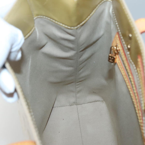 LOUIS VUITTON Monogram Vernis Reade MM Hand Bag Beige M91141 LV Auth yk18515