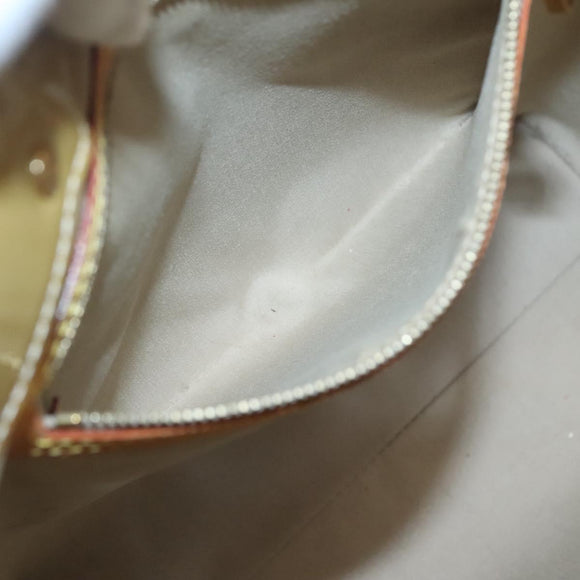 LOUIS VUITTON Monogram Vernis Reade MM Hand Bag Beige M91141 LV Auth yk18515