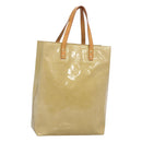 LOUIS VUITTON Monogram Vernis Reade MM Hand Bag Beige M91141 LV Auth yk18515-1