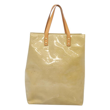 LOUIS VUITTON Monogram Vernis Reade MM Hand Bag Beige M91141 LV Auth yk18515 - 0