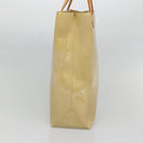 LOUIS VUITTON Monogram Vernis Reade MM Hand Bag Beige M91141 LV Auth yk18515-3