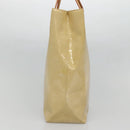 LOUIS VUITTON Monogram Vernis Reade MM Hand Bag Beige M91141 LV Auth yk18515-4