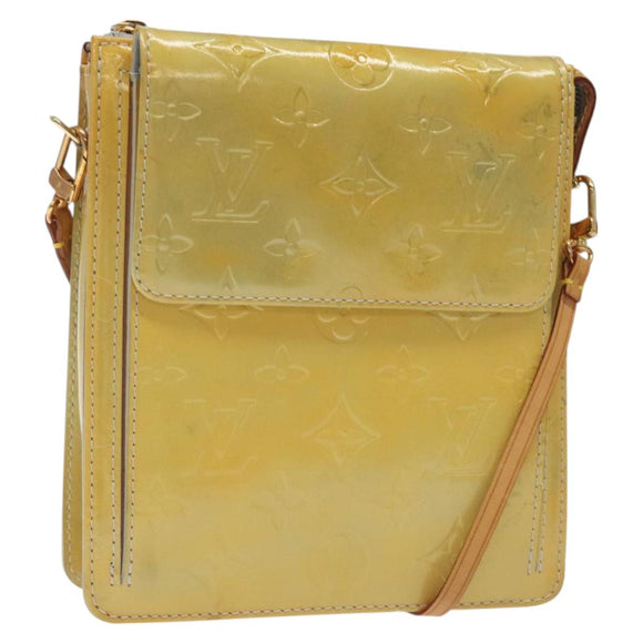 LOUIS VUITTON Monogram Vernis Motto Accessory Pouch Gris M91030 LV Auth yk18527