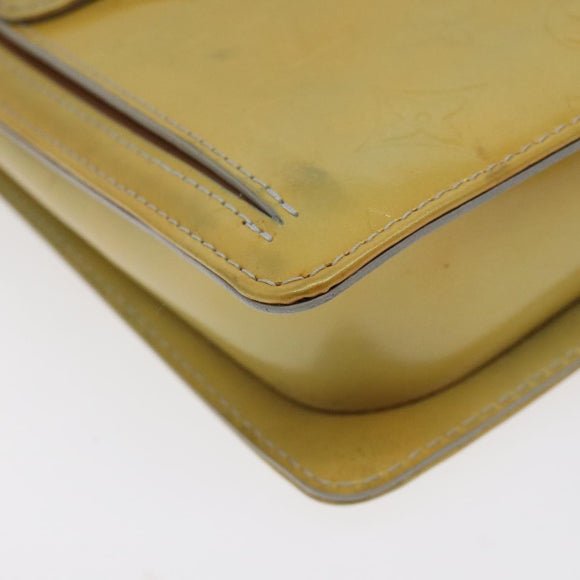 LOUIS VUITTON Monogram Vernis Motto Accessory Pouch Gris M91030 LV Auth yk18527