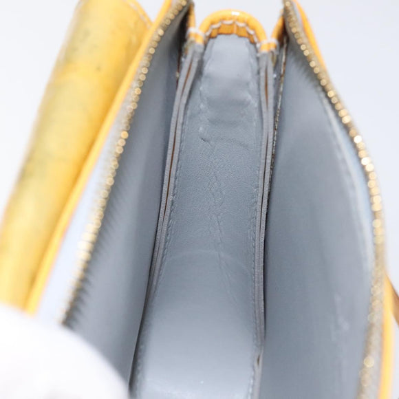 LOUIS VUITTON Monogram Vernis Motto Accessory Pouch Gris M91030 LV Auth yk18527