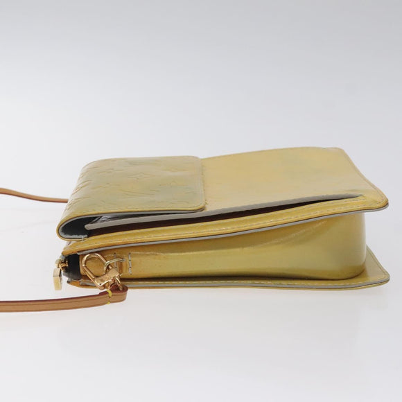 LOUIS VUITTON Monogram Vernis Motto Accessory Pouch Gris M91030 LV Auth yk18527