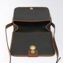 CELINE Shoulder Bag Leather Khaki Gold Auth yk18543-15