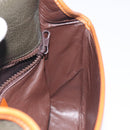 CELINE Shoulder Bag Leather Khaki Gold Auth yk18543-18