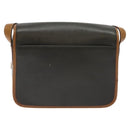 CELINE Shoulder Bag Leather Khaki Gold Auth yk18543-3