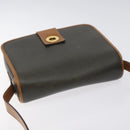 CELINE Shoulder Bag Leather Khaki Gold Auth yk18543-6