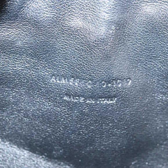 SAINT LAURENT Chain Lou Mini Shoulder Bag Leather Black Gold Auth yk18547A