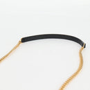 SAINT LAURENT Chain Lou Mini Shoulder Bag Leather Black Gold Auth yk18547A-14