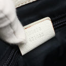 GUCCI GG Supreme Sherry Line Shoulder Bag PVC White Gold 152608 Auth yk18549-12