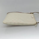 GUCCI GG Supreme Sherry Line Shoulder Bag PVC White Gold 152608 Auth yk18549-3